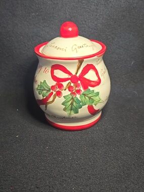 Maxcera Milky Holly Sugar Bowl With Lid